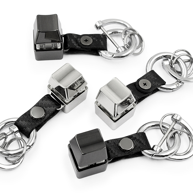 Interruptor de clique personalizado teclado mecânico Keycap Key Fidget Keychain