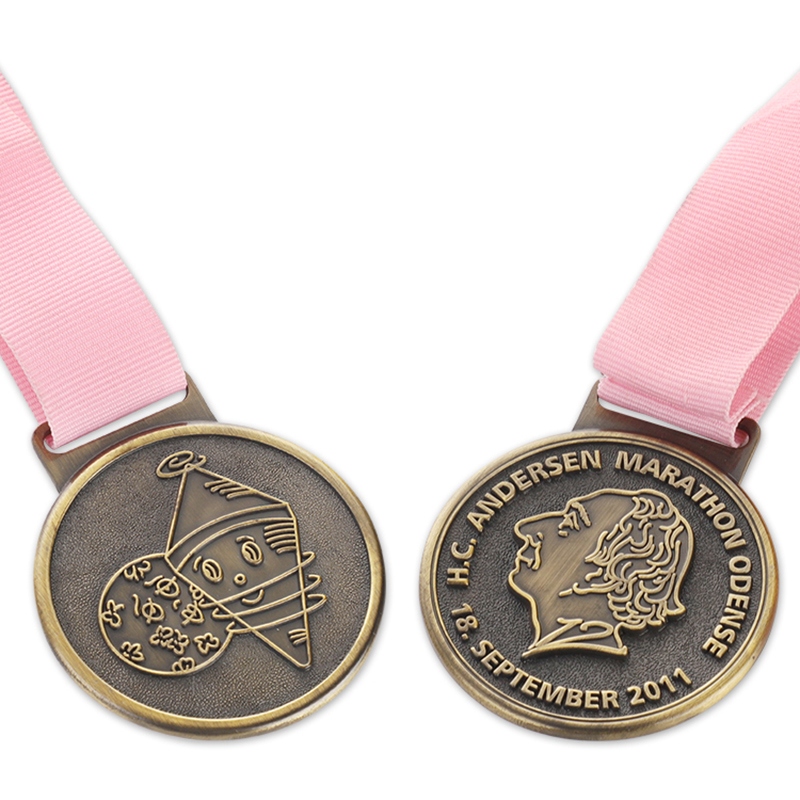 Medalha de Gravura da Corrida Mundial de Maratona de Chicago, Nova York