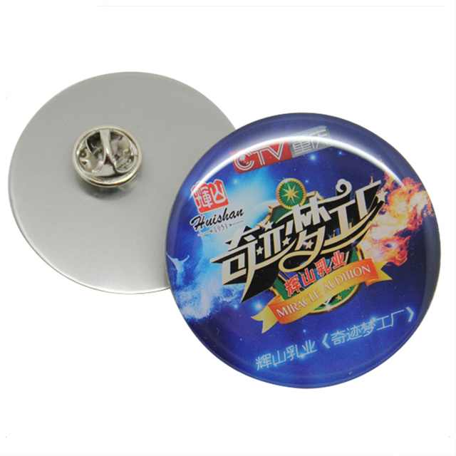 Pin de lapela personalizado da impressão de CMYK com cola Epoxy