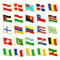 Alfinete de bandeira do país em esmalte macio e duro