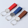 Chaveiro com padrões personalizados chaveiro de couro masculino