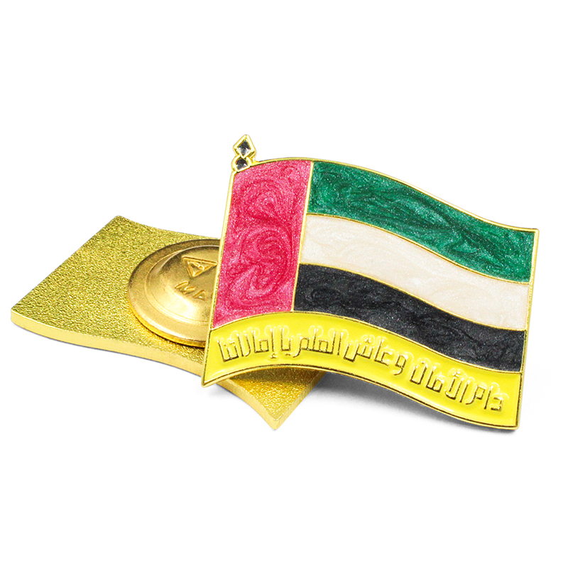Pin personalizado da bandeira do país do Dia Nacional dos Emirados Árabes Unidos