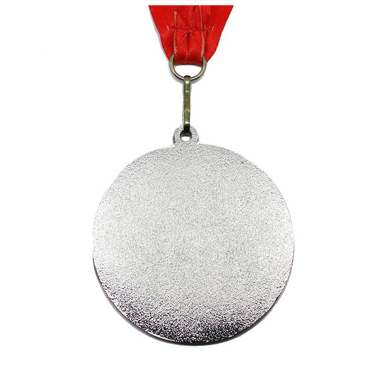 Medalha de metal em pasta de cor personalizada com cordão