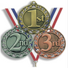 1ª 2ª 3ª Medalha Esportiva de Prêmio de Metal Personalizado de Lembrança em Branco
