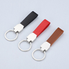 Chaveiros de couro de metal personalizados em branco personalizados