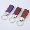 Chaveiro de couro PU de metal com design personalizado de alta qualidade