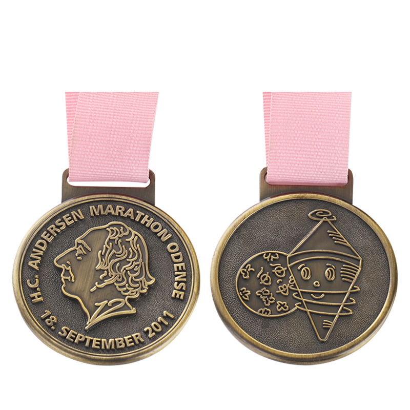 Medalha de Gravura da Corrida Mundial de Maratona de Chicago, Nova York