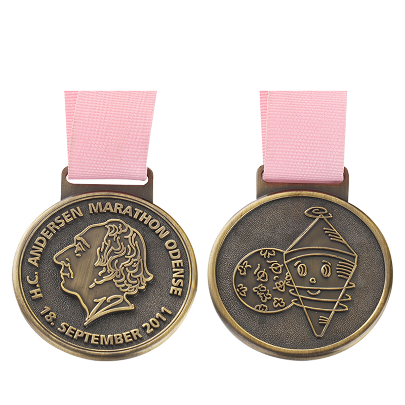 Medalha de Gravura da Corrida Mundial de Maratona de Chicago, Nova York