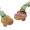 Desafio 35K Estrela de Bronze Ciclismo Colar Milagroso Religioso Medalhas E Fitas Militares