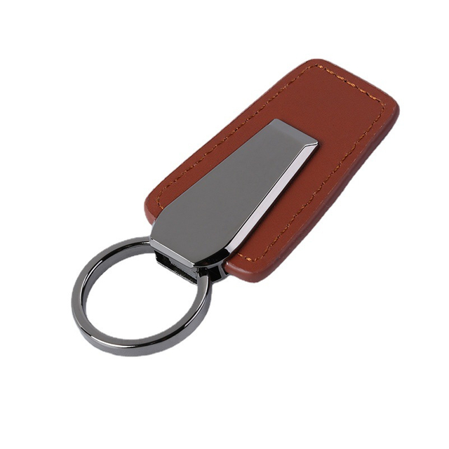 Chaveiros de couro a granel personalizados para gravação de couro masculino