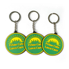 Chaveiros de PVC de borracha macia com formato redondo personalizado