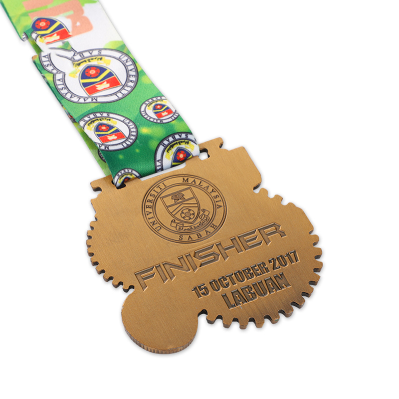 Desafio 35K Estrela de Bronze Ciclismo Colar Milagroso Religioso Medalhas E Fitas Militares