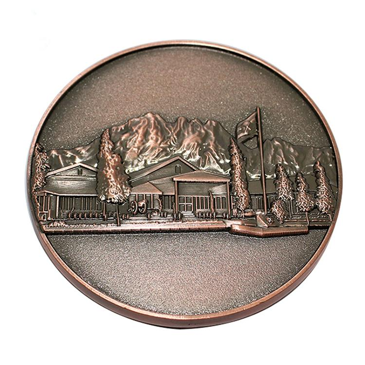 Moeda de desafio personalizada de metal paquistanês de cobre 3D
