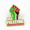Distintivo de bandeira da Palestina em esmalte macio e duro