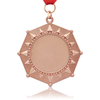 Medalha de metal prateado dourado esportivo com preço de fábrica em branco na China 