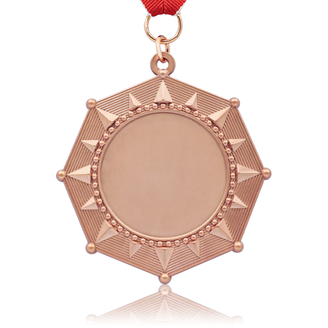 Os fornecedores de inserção em branco de bronze personalizados personalizaram a medalha de metal dourado dos esportes
