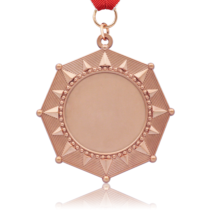 Medalha de metal prateado dourado esportivo com preço de fábrica em branco na China 