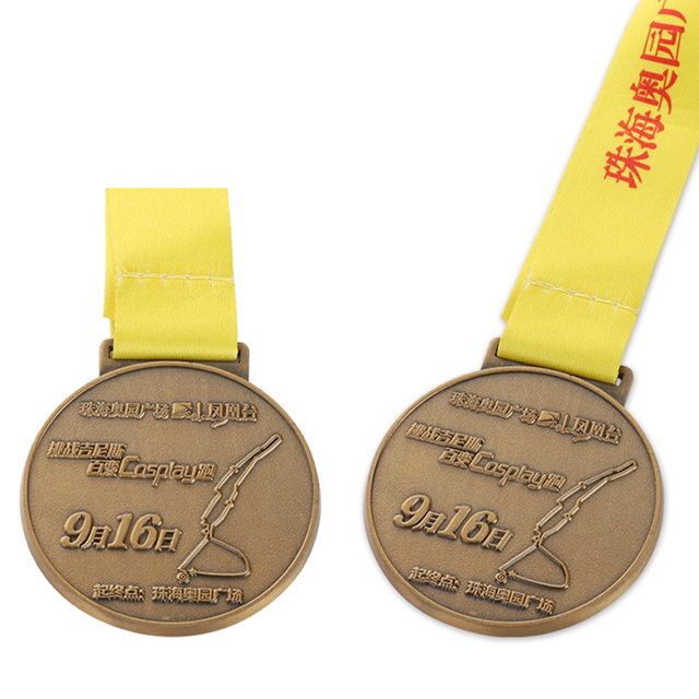 Medalha personalizada de melhor meia maratona Majors de Los Angeles Steamtown
