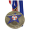 Medalha de ouro de esmalte macio de futebol antigo personalizado