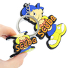 Chaveiros de PVC de borracha macia personalizados personalizados