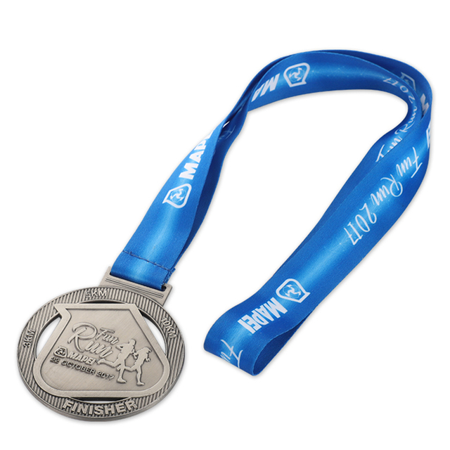 Medalhas de corrida divertidas personalizadas de melhor finalizador 5K