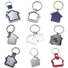 Chaveiros de metal personalizados em formato de casa