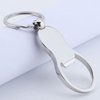 Chaveiro abridor de garrafas em branco com design de logotipo personalizado em massa 
