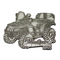 Alfinete de lapela de carro de metal 2D cobre prata