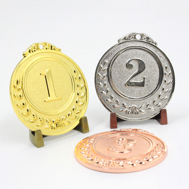 Medalha de prêmio genérica gravável com inserção em branco de fábrica para venda