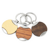 Chaveiro de madeira Design redondo personalizado gravura chaveiro de madeira