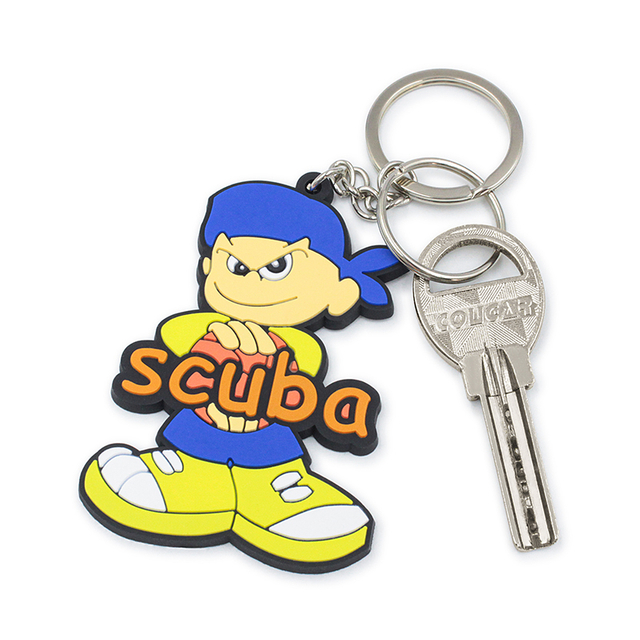 Chaveiros de PVC de borracha macia personalizados personalizados