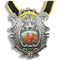 Medalha de metal com inserção de adesivo para impressão 3D CMYK