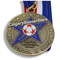 Medalha de ouro de esmalte macio de futebol antigo personalizado